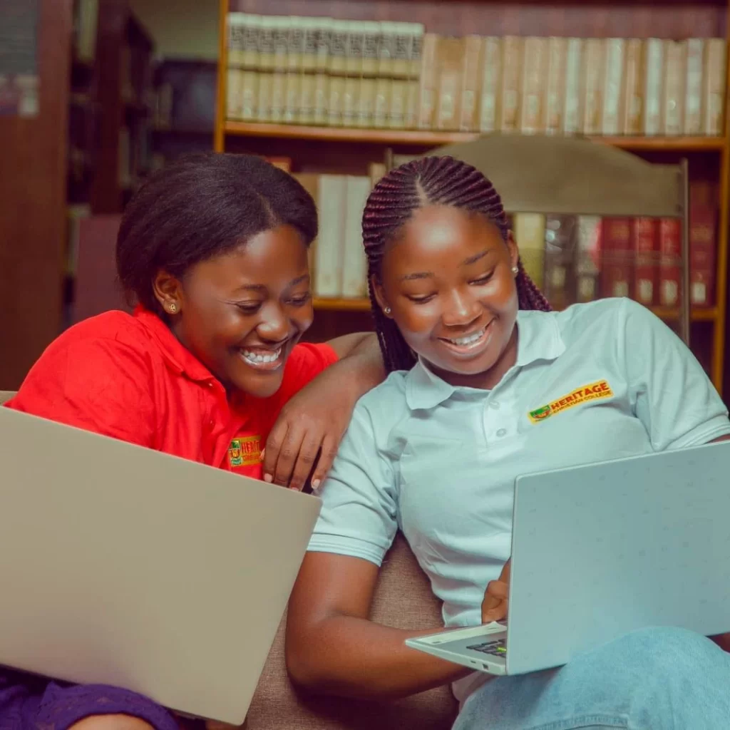 HCC Students with Laptops